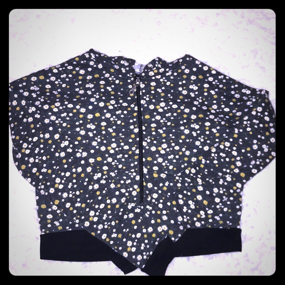 Black and floral belly jacket